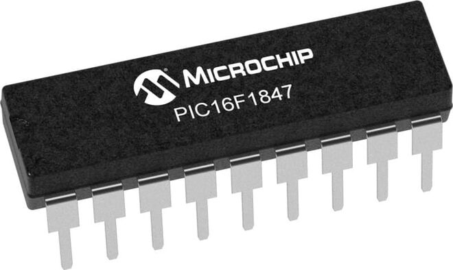 PIC16F1847-I/P DIP-18 32MHz 8-Bit Microcontroller - 1