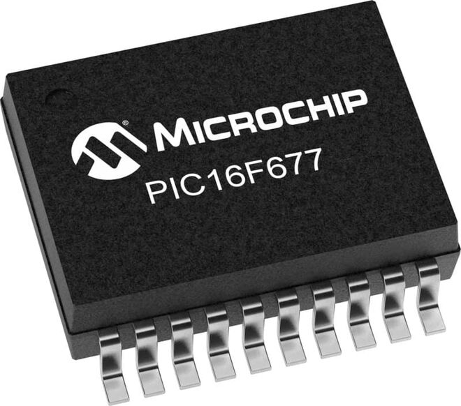 PIC16F677 I/SO SMD SOIC-20 8-Bit 20MHz Microcontroller - 1
