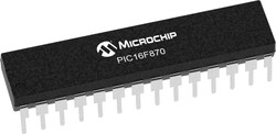 PIC16F870 I/SP SPDIP-28 8-Bit 20MHz Microcontroller 