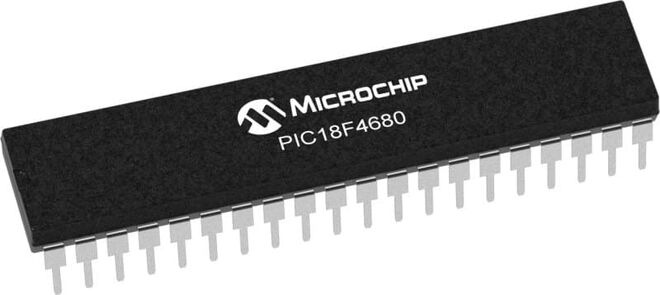PIC18F4680 I/P DIP-40 8-Bit 40MHz Microcontroller - 1