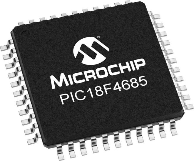 PIC18F4685 I/PT SMD TQFP-44 8-Bit 40MHz Microcontroller - 1