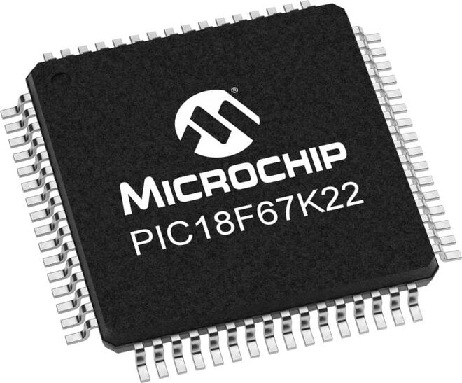 PIC18F67K22-I/PT SMD 8-Bit 64MHz Microcontroller TQFP-64 - 1