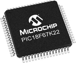PIC18F67K22-I/PT SMD 8-Bit 64MHz Mikrodenetleyici TQFP-64 