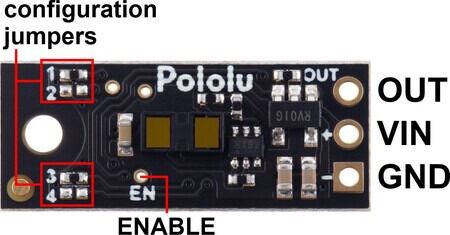 Pololu Distance Sensor with Pulse Width Output, 130cm Max - 3