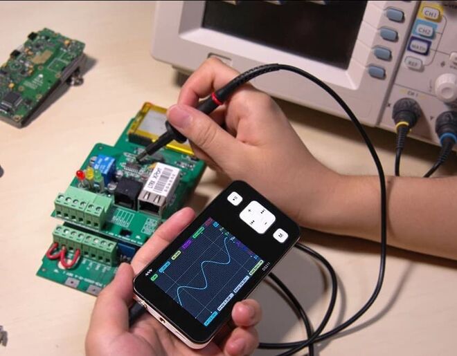 MINI DS211 ARM Nano Pocket Professional Portable Digital Oscilloscope Digital DSO211 with MCX Probe - 3