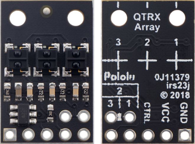 QTRX-HD-03RC 3'lü Çizgi Algılama Sensörü (Sık Sensör Dizilimli) - 2