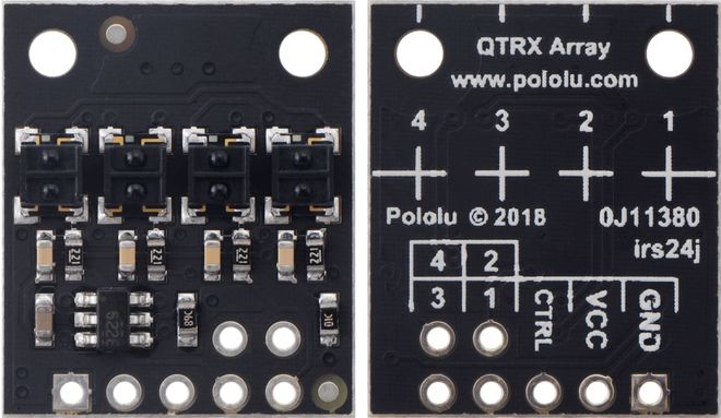 QTRX-HD-04RC 4′lü Çizgi Algılama Sensörü (Sık Sensör Dizilimli) - 2