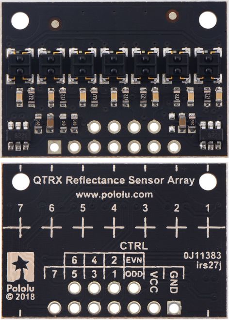 QTRX-HD-07RC 7'li Çizgi Algılama Sensörü (Sık Sensör Dizilimli)