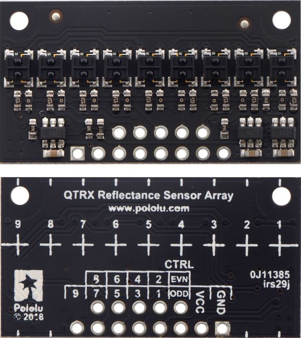 QTRX-HD-09A 9'lu Çizgi Algılama Sensörü (Sık Sensör Dizilimli) - 2