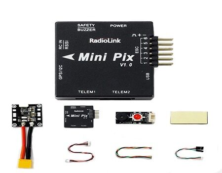 Radiolink MINI PIXHAWK Güç Modülü +Güvenlik anahtarı düğmesi + Buzzer + Bağlantı kablosu - 1