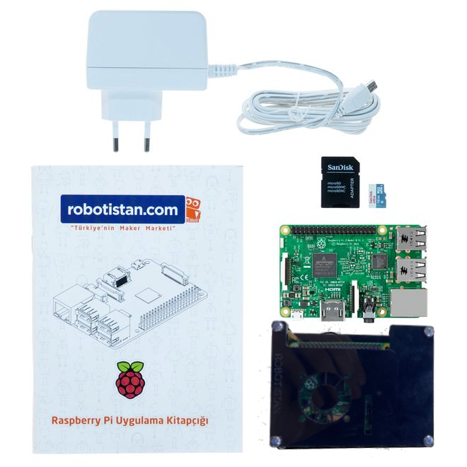 Raspberry Pi 3 Model B+ Kombo Kit - Ekstralı - 1