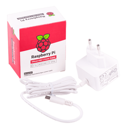 Raspberry Pi 4 Lisanslı Güç Adaptörü 5V 3A USB-C Beyaz - 1