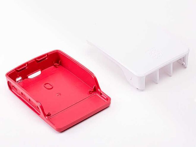 Raspberry Pi 4B Enclosure Box Shell - Red,White - 3