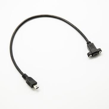 Raspberry Pi Mini USB Cable Male to Female Panel Mount Mini USB Extension Adapter Cable - 1