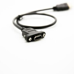 Raspberry Pi HDMI Kablosu Erkek - Dişi Panel Tipi HDMI Uzatma Kablosu - 2