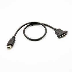 Raspberry Pi HDMI Kablosu Erkek - Dişi Panel Tipi HDMI Uzatma Kablosu 