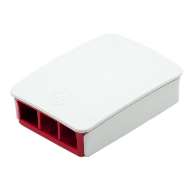 Raspberry Pi B+/2/3 Orijinal Muhafaza Kutusu - Beyaz, Kırmızı - 1