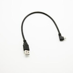 Raspberry Pi Right Angle USB Cable A to Micro B USB Cable - 1