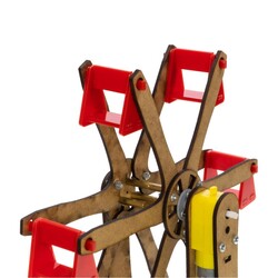 REX Woody Serisi D.I.Y Dönme Dolap - Ferris Wheel - (Boyanabilir) - STEM - Thumbnail