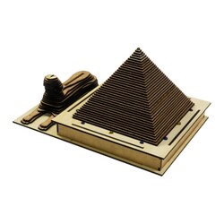 REX Woody Serisi D.I.Y Mısır Piramitleri (Egyptian Pyramids) - Keops (Boyanabilir) - STEM - Thumbnail