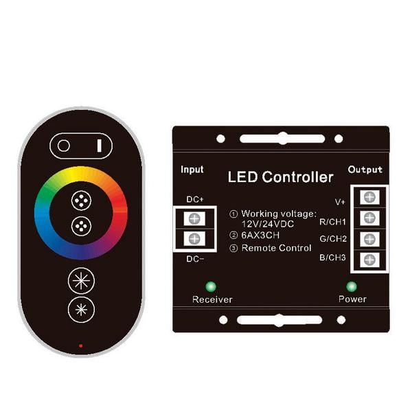 RF Remote Touch RGB LED Strip Control Unit - 30A - 2