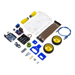 Robotistan Car Kit - Compatible with Arduino- Bluetooth Robot Vehicle - 2WD 