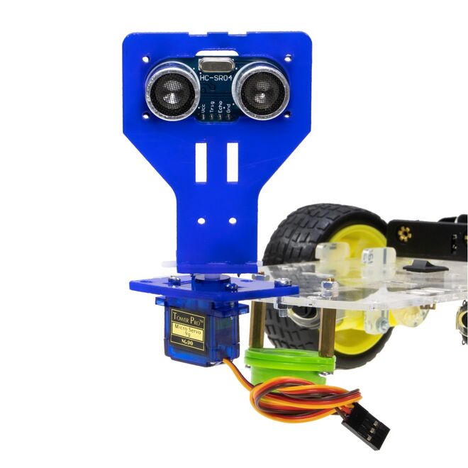 Robotistan Car Kit - Compatible with Arduino- Bluetooth Robot Vehicle - 2WD - 10