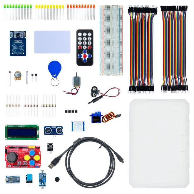 Robotistan Pro Micro Super Kit - Compatible with Arduino - 5