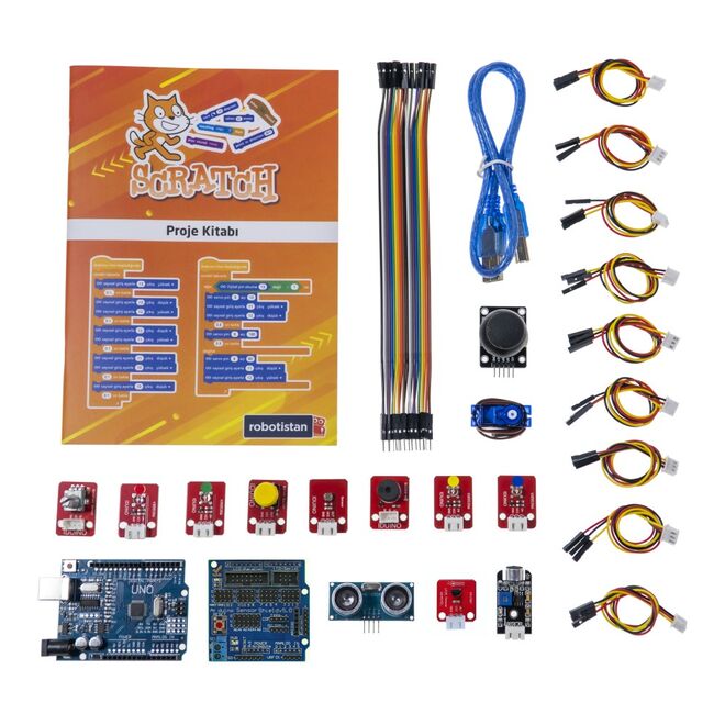 Robotistan Starter Kit with Scratch Programming - Compatible with Arduino - 5