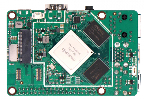 Rock Pi 4B+ Geliştirme Kartı - 2GB DDR4 16GB EMMC - 2