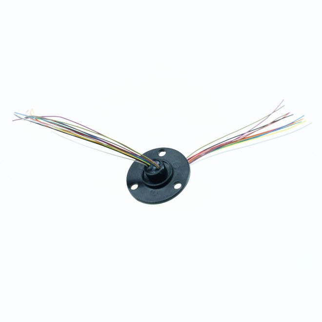 Rotating Cable Slip Ring with Flange (12 Cable and with JST-SH Socket) - 2