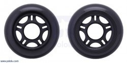Scooter/Skate Wheel 70×25mm - Black - PL3272 - 1