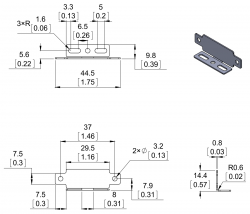 Sharp Infrared Sensor Holder (Parallel) - PL-2678 - 3