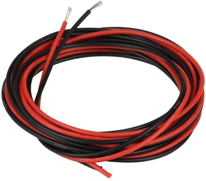 Silicone Wire 18 Gauge 1 Meter Red/ 1 Meter Black - 1
