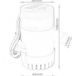 Sıvı Pompası - 750GPH (24 V) - SFBP2-G750-01 - 5