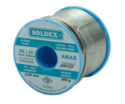 Sn60 Pb40 Arax Solder Wire - 2mm 500gr 