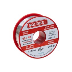 Soldex 1.2 mm 200 gr Soldering Wire (%60 Sn / %40 Pb) - 2