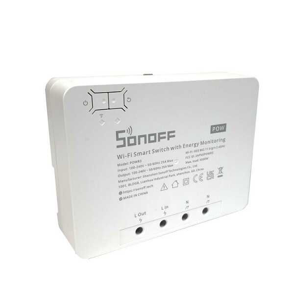 Sonoff POWR3 - Akıllı Sistemler Güç Tüketimi Takip Monitörü - 1