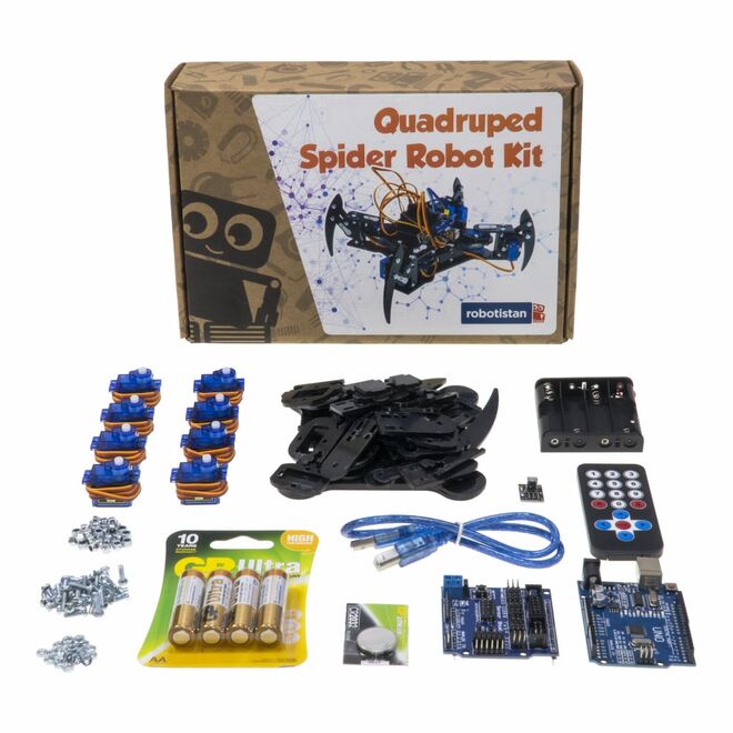 Spider Robot System for Arduino (with Electronic Components) - 2