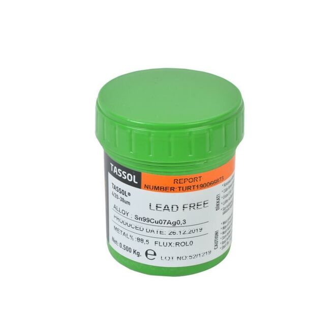 Tassol Lead Free Solder Cream 500gr (Sn99Cu07Ag0,3) - 1