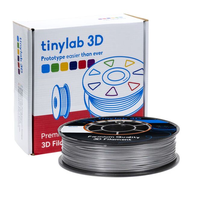 tinylab 3D 1.75 mm ABS Filament - Silver - 1