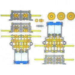 Double Gearbox Kit - Tamiya 70168 - 9