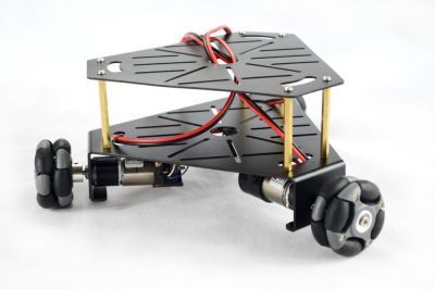 Üçgen 48 mm Omniwheel Robot Platformu (Enkoderli Motorlar ile), 15001 - 3