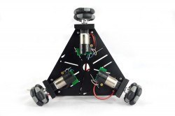 Üçgen 48 mm Omniwheel Robot Platformu (Enkoderli Motorlar ile), 15001 - 5