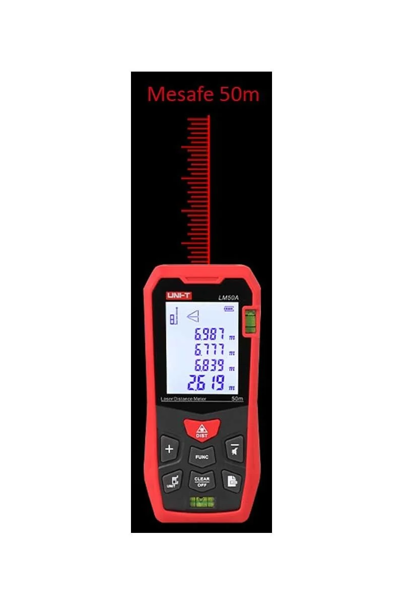 UNI-T LM50A Laser Distance Meter (Lasermeter) - 3