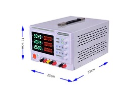 UPX K3005MC Adjustable DC Power Supply - 3 Outputs - 4