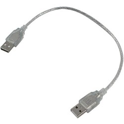 USB Erkek-Erkek Kablo 40 CM Şeffaf 