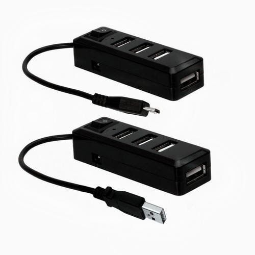 USB Hub - 3lü - Mini USB (A) (Dahili Güç Anahtarı) - 2