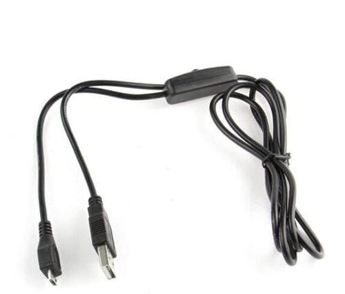USB Power Only Cable with Switch - A Micro B - 2