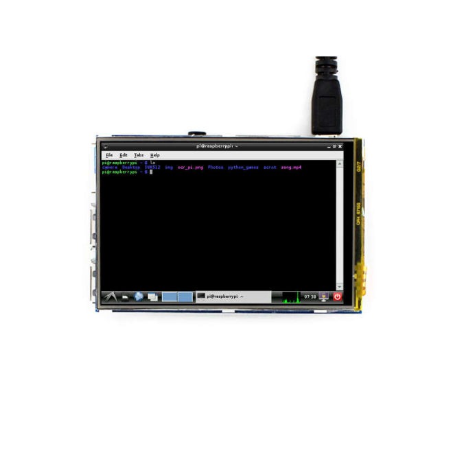 WaveShare 3,5'' Raspberry Pi Touch LCD Display (Primary Display) - 6